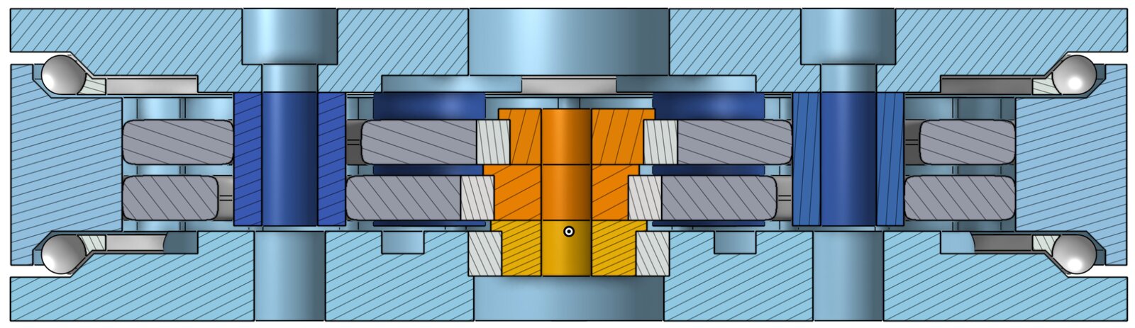 V2 CAD cross-section, slimmer profile compared to V1