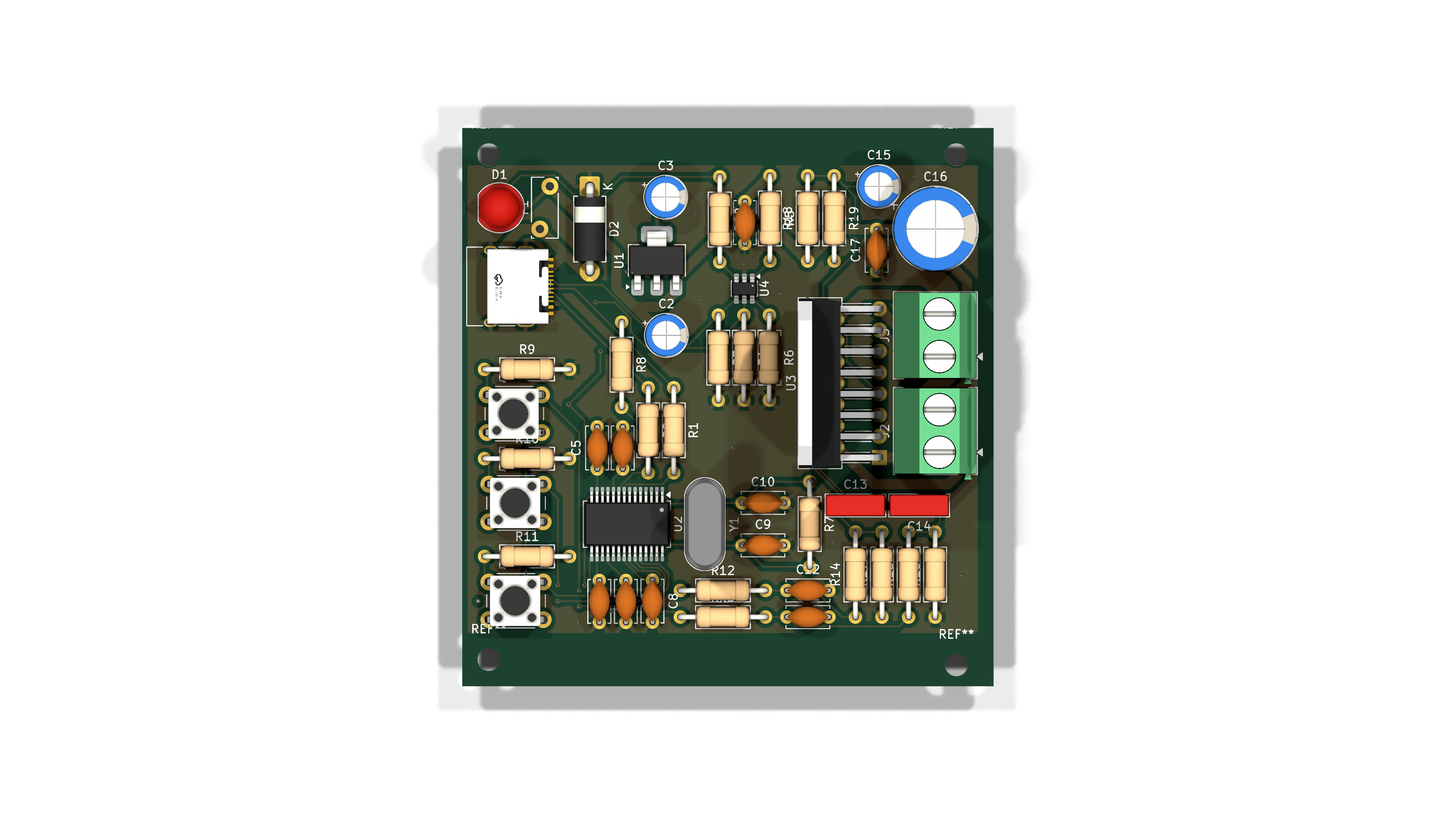 Amp board revision 1 render