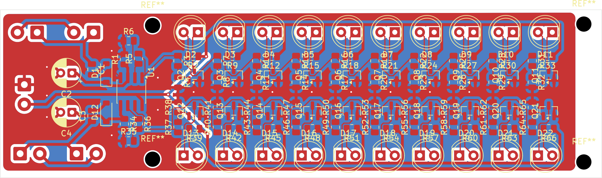 Audio visualizer V2 PCB layout