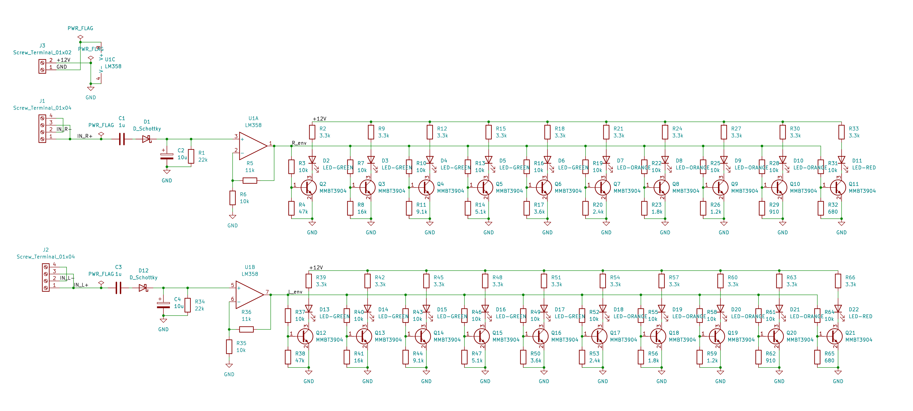 Audio visualizer schematic in KiCad